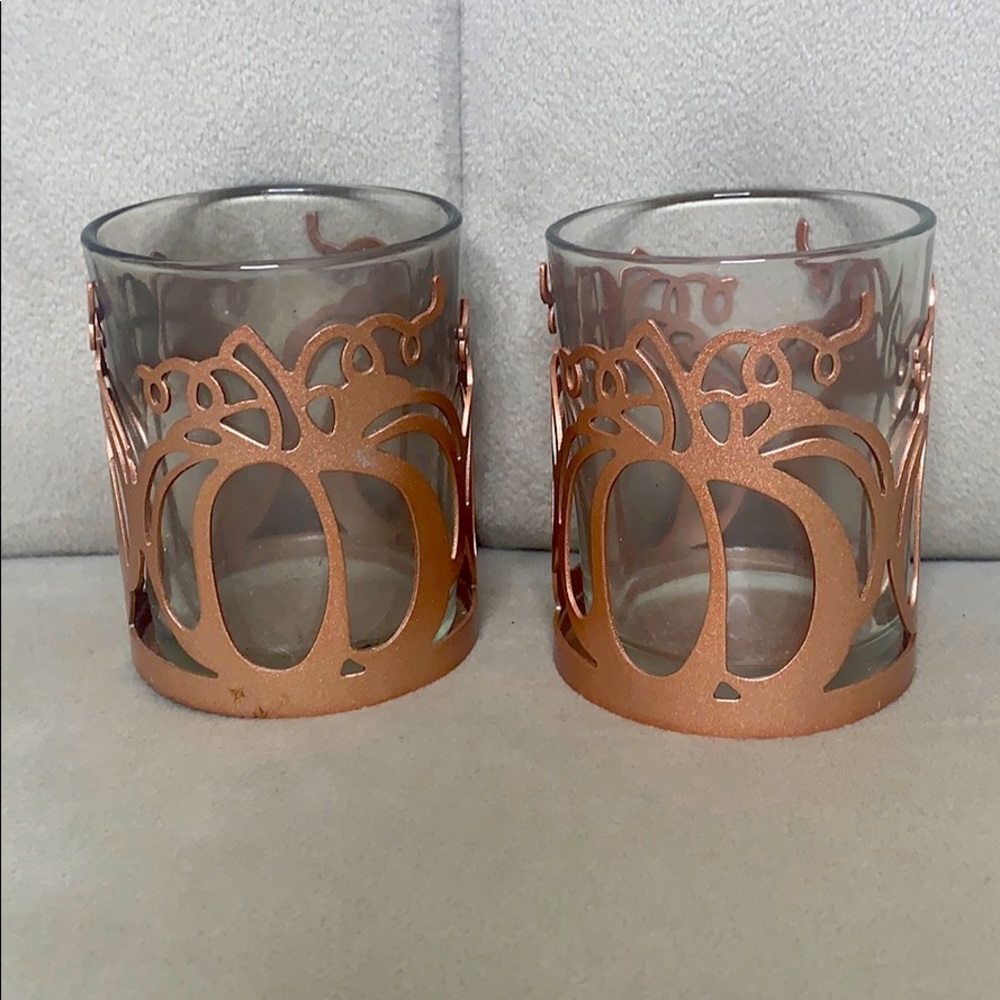Pumpkin small tea light candle holders